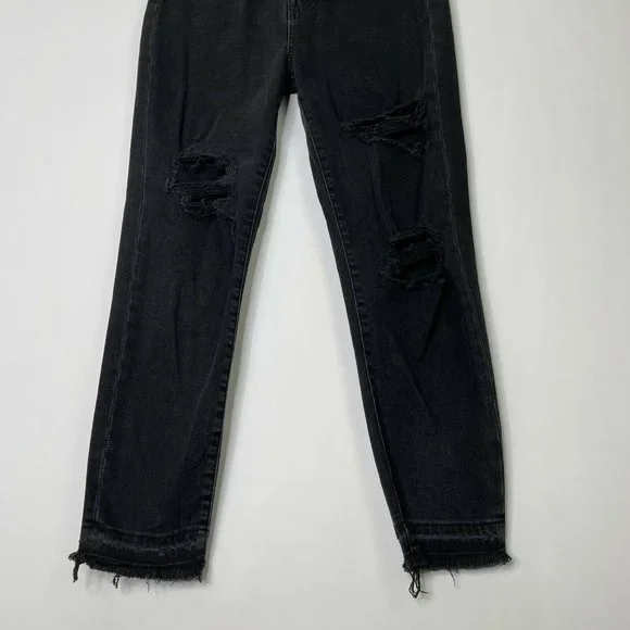Madewell Mom Jeans Size 24 High Rise Black - Picture 5 of 12